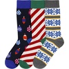 image:imageBambooMN Mens Christmas Socks Cotton Colorful Design Fashion Novelty Dress Xmas Theme Socks  Assorted Packs3a
