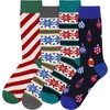 image:imageBambooMN Mens Christmas Socks Cotton Colorful Design Fashion Novelty Dress Xmas Theme Socks  Assorted Packs4b