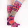 image:imageBambooMN Mens Colorful Patterned Socks  Long Over The Calf Stylish Cotton Dress SocksColor 1