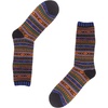 image:imageBambooMN Mens Colorful Patterned Socks  Long Over The Calf Stylish Cotton Dress SocksColor 2