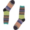 image:imageBambooMN Mens Colorful Patterned Socks  Long Over The Calf Stylish Cotton Dress SocksColor 3