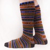 image:imageBambooMN Mens Colorful Patterned Socks  Long Over The Calf Stylish Cotton Dress SocksColor 6