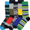 image:imageBambooMN Mens Cotton Colorful Design Fashion Novelty Dress Socks  Variety of Unique Styles and Colors5a