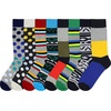 image:imageBambooMN Mens Cotton Colorful Design Fashion Novelty Dress Socks  Variety of Unique Styles and Colors8a