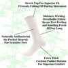 image:imageBambooMN Mens Extra Thick Superior Wicking Bamboo Fiber Socks  4 Pair Value PackWhite