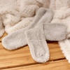 image:imageBambooMN Mens Featherlight Comfy Warm Fuzzy Socks  4 Pairs03  Light Grey