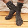 image:imageBambooMN Mens Featherlight Comfy Warm Fuzzy Socks  4 Pairs06  Dark Grey