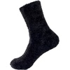 image:imageBambooMN Mens Featherlight Comfy Warm Fuzzy Socks  4 Pairs08  Black