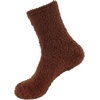 image:imageBambooMN Mens Featherlight Comfy Warm Fuzzy Socks  4 Pairs13  Brown