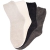 image:imageBambooMN Mens Featherlight Comfy Warm Fuzzy Socks  4 PairsAssortment a