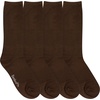 image:imageBambooMN Mens Rayon from Bamboo Fiber Moisture Wicking Classic Casual Dress SocksBrown