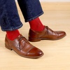 image:imageBambooMN Mens Rayon from Bamboo Fiber Moisture Wicking Classic Casual Dress SocksCherry Red