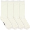 image:imageBambooMN Mens Rayon from Bamboo Fiber Moisture Wicking Classic Casual Dress SocksWhite 2