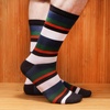 image:imageBambooMN Mens Rayon from Bamboo Fiber Stripe SocksAssortment 3b