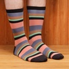 image:imageBambooMN Mens Rayon from Bamboo Fiber Stripe SocksAssortment 3b