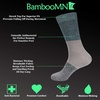image:imageBambooMN Mens Rayon from Bamboo Fiber Stripe SocksBlue Grey Black