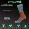 image:imageBambooMN Mens Rayon from Bamboo Fiber Stripe SocksBlue Red Purple