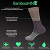 image:imageBambooMN Mens Rayon from Bamboo Fiber Stripe SocksBrown Purple Black