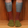 image:imageBambooMN Mens Rayon from Bamboo Fiber Ultra Breathable Superior Wicking Classic Crew Socks  2 Pair Value PacksBlue Red Green