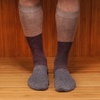 image:imageBambooMN Mens Rayon from Bamboo Fiber Ultra Breathable Superior Wicking Classic Crew Socks  2 Pair Value PacksBrown Purple Black