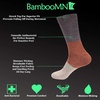 image:imageBambooMN Mens Rayon from Bamboo Fiber Ultra Breathable Superior Wicking Classic Crew Socks  2 Pair Value PacksPurple Red Brown