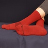 image:imageBambooMN Mens Rayon from Bamboo Fiber Ultra Breathable Wicking Supported Toe and Heel Crew SocksCherry Red