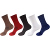image:imageBambooMN Mens Rayon from Bamboo Fiber Ultra Breathable Wicking Supported Toe and Heel Crew SocksCherry Red