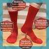 image:imageBambooMN Mens Rayon from Bamboo Fiber Ultra Breathable Wicking Supported Toe and Heel Crew SocksCherry Red