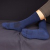 image:imageBambooMN Mens Rayon from Bamboo Fiber Ultra Breathable Wicking Supported Toe and Heel Crew SocksNavy