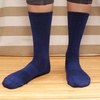image:imageBambooMN Mens Rayon from Bamboo Fiber Ultra Breathable Wicking Supported Toe and Heel Crew SocksNavy