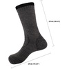 image:imageBambooMN Mens Super Soft Warm Fuzzy Thick Wool Blend Winter Socks 2 SizesBlack and Blue 2 Pairs