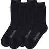 image:imageBambooMN Mens Thin with Thick Comfort Sole Socks Rayon from Bamboo Fiber Dress Casual Comfortable Socks 4 Pairs 2 SizesBlack