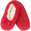 image:imageBambooMN Soft Touch Warm Cozy Fuzzy NonSlip Lined SlipOn Slippers Socks for Adult Women Indoor Travel House Slippers 3 PairsAssortment C