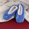image:imageBambooMN Soft Touch Warm Cozy Fuzzy NonSlip Lined SlipOn Slippers Socks for Adult Women Indoor Travel House Slippers 3 PairsAssortment D