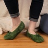 image:imageBambooMN Soft Touch Warm Cozy Fuzzy NonSlip Lined SlipOn Slippers Socks for Adult Women Indoor Travel House Slippers 3 PairsColor 13
