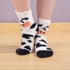 image:imageBambooMN Super Soft Cozy Warm Cute Animal NonSlip Fuzzy Crew Winter Socks 1 PairCow
