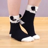 image:imageBambooMN Super Soft Cozy Warm Cute Animal NonSlip Fuzzy Crew Winter Socks 1 PairPanda