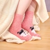 image:imageBambooMN Super Soft Cozy Warm Cute Animal NonSlip Fuzzy Crew Winter Socks 1 PairRaccoon