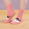 image:imageBambooMN Super Soft Cozy Warm Cute Animal NonSlip Fuzzy Crew Winter Socks 1 PairRaccoon