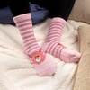 image:imageBambooMN Super Soft Warm Cute Furry Animal NonSlip Fuzzy Cozy Fluffly Crew Winter Home Socks Value Pack01 Stripe Pig
