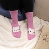 image:imageBambooMN Super Soft Warm Cute Furry Animal NonSlip Fuzzy Cozy Fluffly Crew Winter Home Socks Value Pack05 Pink Kitty
