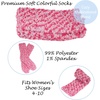 image:imageBambooMN Super Soft Warm Knobby Microfiber Fuzzy Socks  Value PackAssortment 74