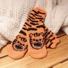 image:imageBambooMN Super Soft Warm Microfiber Fun Fuzzy Cozy Home Socks  8 Pair Value PackAnimal Asst 8b