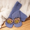 image:imageBambooMN Super Soft Warm Microfiber Fun Fuzzy Cozy Home Socks  8 Pair Value PackAnimal Asst 8c