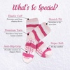 image:imageBambooMN Super Soft Warm Microfiber Fun Fuzzy Cozy Home Socks  8 Pair Value PackAssortment 98