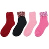 image:imageBambooMN Super Soft Warm Microfiber Fun Fuzzy Cozy Home Socks  8 Pair Value PackAssortment D
