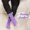 image:imageBambooMN Super Soft Warm Microfiber Fun Fuzzy Cozy Home Socks  8 Pair Value PackAssortment D