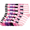 image:imageBambooMN Super Soft Warm Microfiber Fun Fuzzy Cozy Home Socks  8 Pair Value PackAssortment S4
