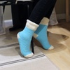 image:imageBambooMN Super Soft Warm Microfiber Fun Fuzzy Cozy Home Socks  8 Pair Value PackFeatherlight Cuff 8a