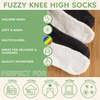 image:imageBambooMN Super Soft Warm Microfiber Fuzzy Knee High Polka Dots Socks  3 Pair6 Pair  Value PackAssortment a
